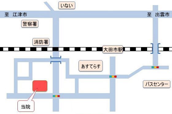 大田姫野クリニックの地図